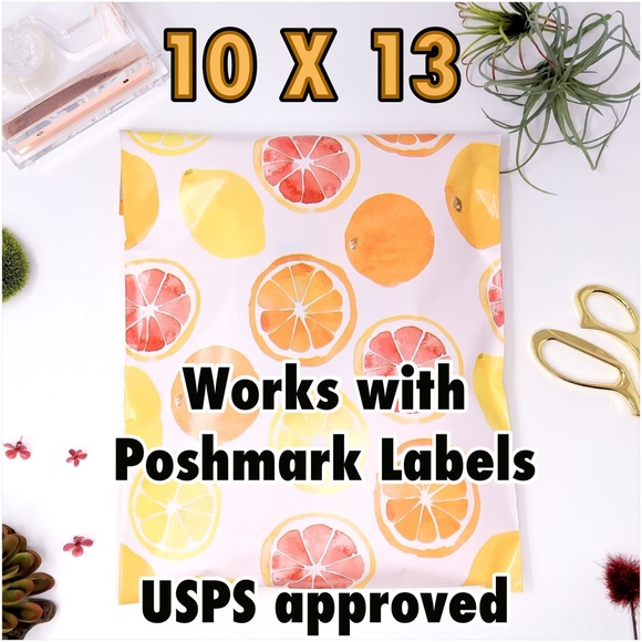 25 10X13 Citrus Poly Mailers CLEARANCE - Picture 5 of 10